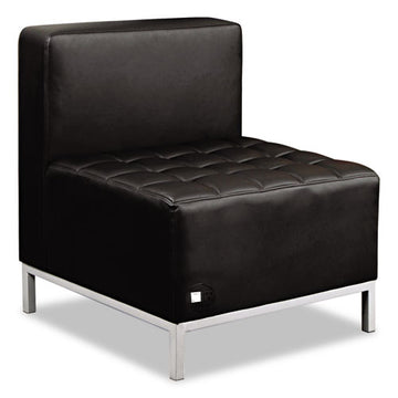 Alera® Alera Qub Series Powered Armless L Sectional, 26.38w X 26.38d X 30.5h, Black freeshipping - TVN Wholesale